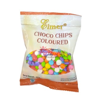 ELMER CHOC CHIPS COLORED 90GR